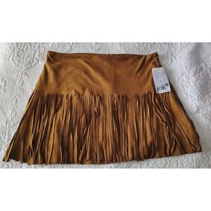 Jolt Women Size 5 Fringe Cowgirl Stretch Country Western Southern Safari NWTS